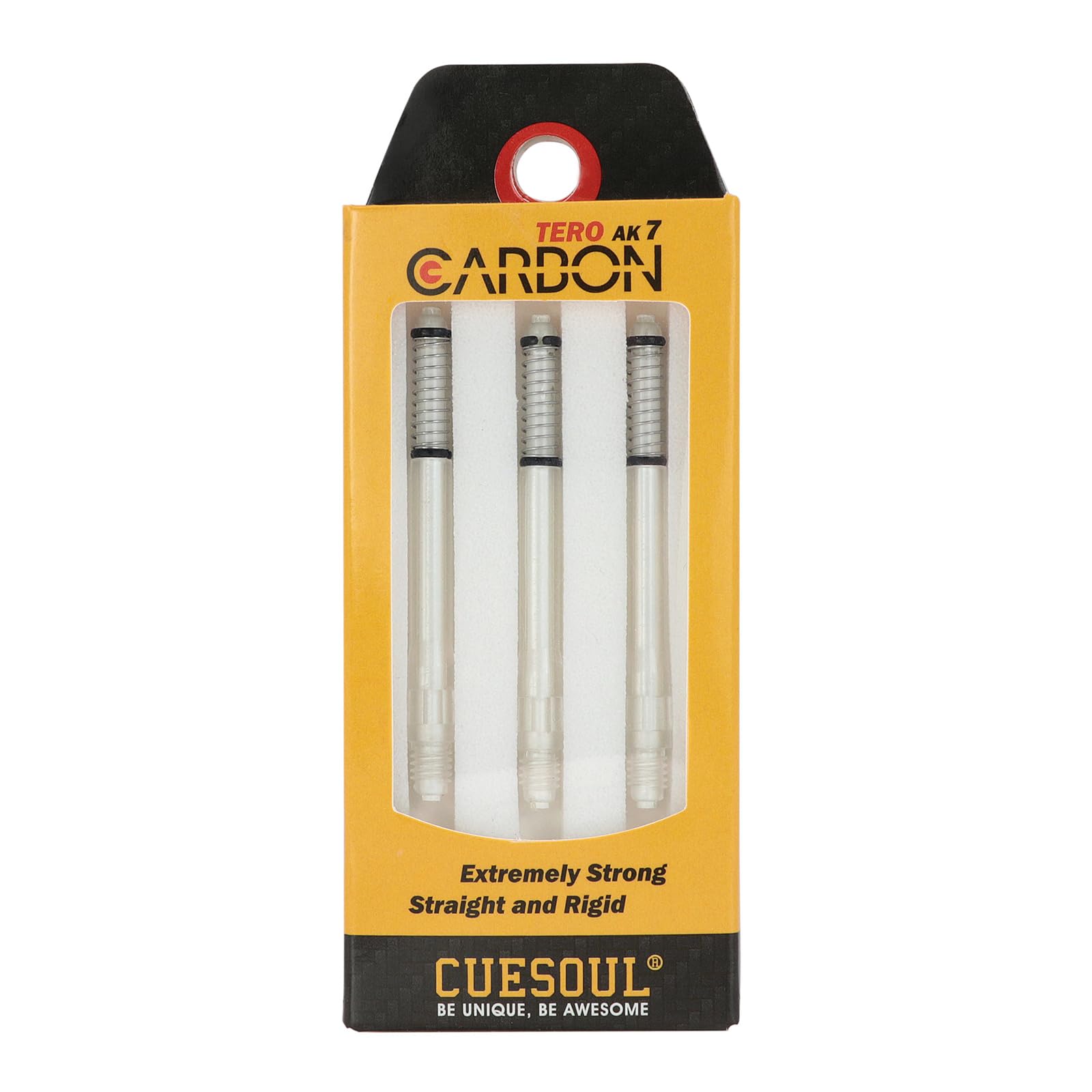 CUESOUL TERO AK7 Carbon Dart Shafts/Stem Built-in Spring Telescopic,Set of 3 pcs