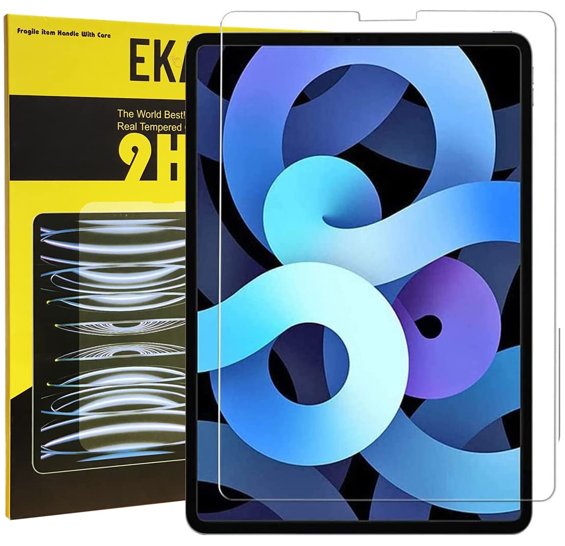 MOBILE STUFF LIMITED Screen Protector for iPad Air 4 2020 10.9 inch & iPad Pro 11 (2020/2018) [Scratch-Resistant][9H Hardness] Tempered Glass