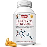 ANDREW LESSMAN Coenzyme Q-10 200 mg 180 Capsules - Essential for Energy Production and Optimum Key Organ Function, Anti-Oxidant Support, Depleted by Aging, Plus B-Complex. Easy to Swallow Capsules
