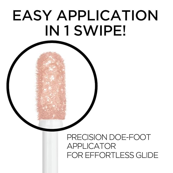L’OREAL PARIS BRILLIANT EYES SHIMMER LIQUID EYE SHADOW, LONGWEARING LASTING SHIMMER, CREASE RESISTANT, FLAKE-PROOF, PRECISION APPLICATOR, QUICK DRY, NON-GREASY, DIAMOND DROP, 0.1 OZ.