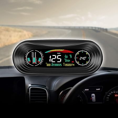 Amazon 車載 傾斜計 クリノメーター スロープメーター デジタル スピードメーター Gps マルチメーター ヘッドアップディスプレイ Hud M Gps V01 マルチゲージ 車 バイク