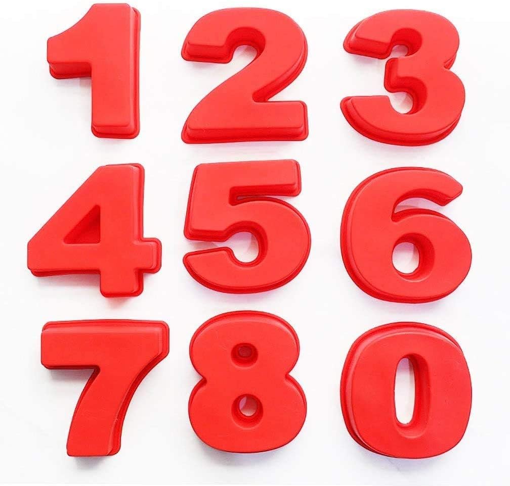 Cuisine Et Maison Moules A Forme Specifique Betwin360 Tv Utrugan Lot De 9 Moules A Gateau En Silicone Anti Adhesif En Forme De Chiffre 0 A 8 Pour Anniversaire Anniversaire De Mariage