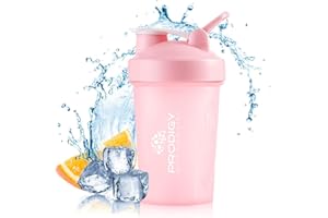 Prodigy Nutrition Labs Premium Shaker Bottle Perfect for Protein Shakes and Pre Workout -14 Ounce (Pink)