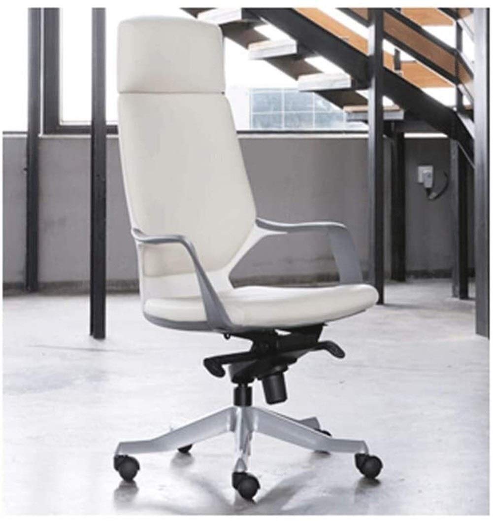JNWEIYU Executive Swivel Office Chair PU Leather Office Chair,Home Large Class Ergonomic Swivel Chai