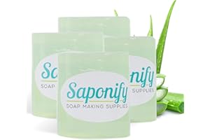 SAPONIFY SOAP MAKING SUPPLIES Saponify - 4Lb Aloe Melt and Pour Soap Base, Skin-Enhancing Pure Aloe Vera Soap Base, Easy to Use Glycerin Soap Base for Soap Making