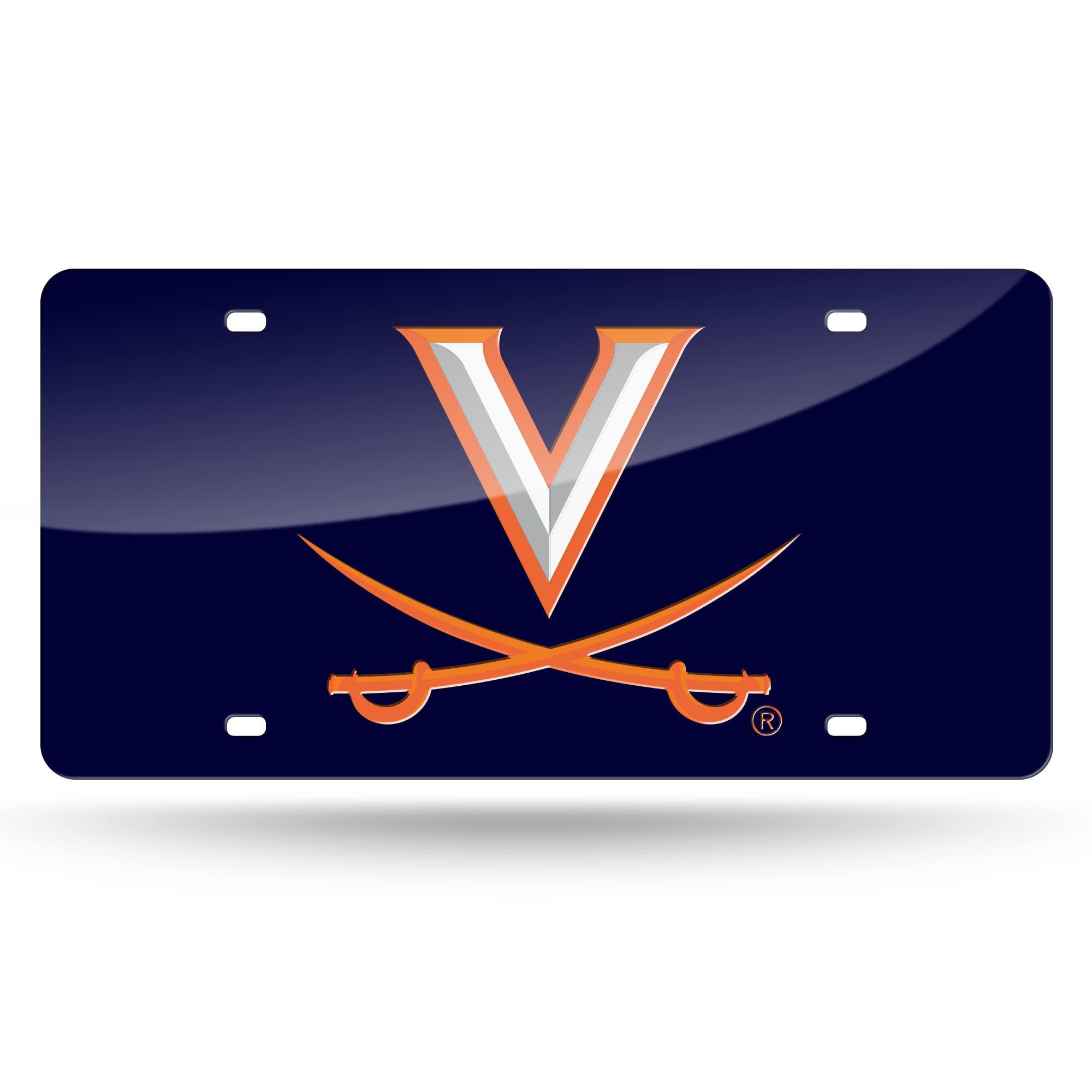 Rico Industries NCAA Virginia Cavaliers Laser Inlaid Metal License Plate Tag Image