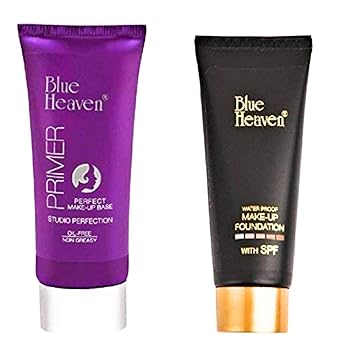 BLUE HEAVEN PRIMER, FOUNDATION TUBE, COMBO BY BEAUTYANDCARE