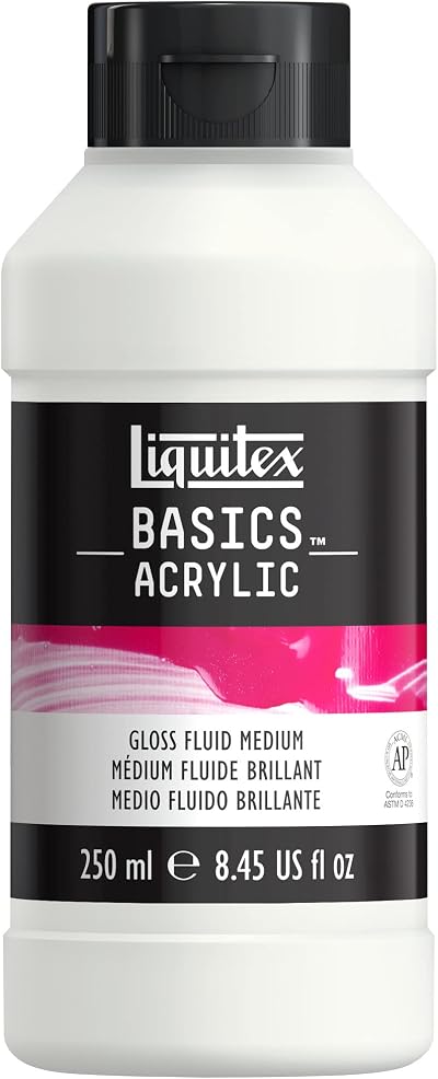 Liquitex Basics Acrylic Additive Gloss Fluid Medium 250 ml Tube