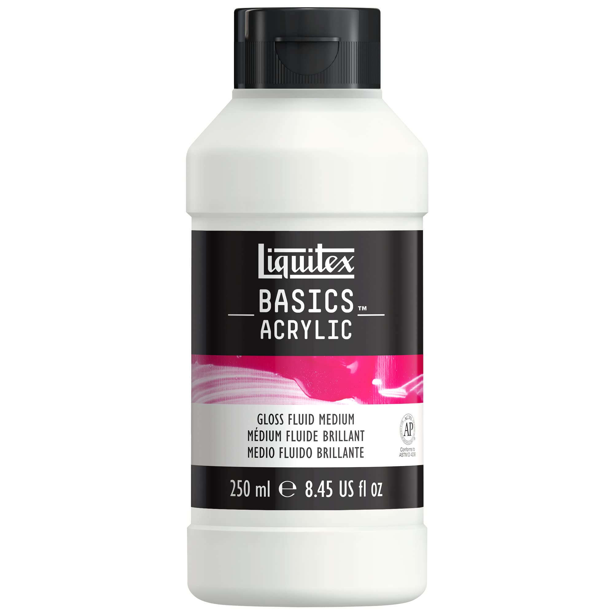 Liquitex Basics Acrylic Additive, Gloss Fluid Medium, 250 ml Tube — image 1