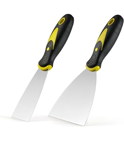 ALLWAY FS3 Soft-Grip Heavy-Duty Flat Scraper – 3" Carbon Steel Blade, Hammer End, Pole Socket, For Paint, Wallpaper & Tile Removal