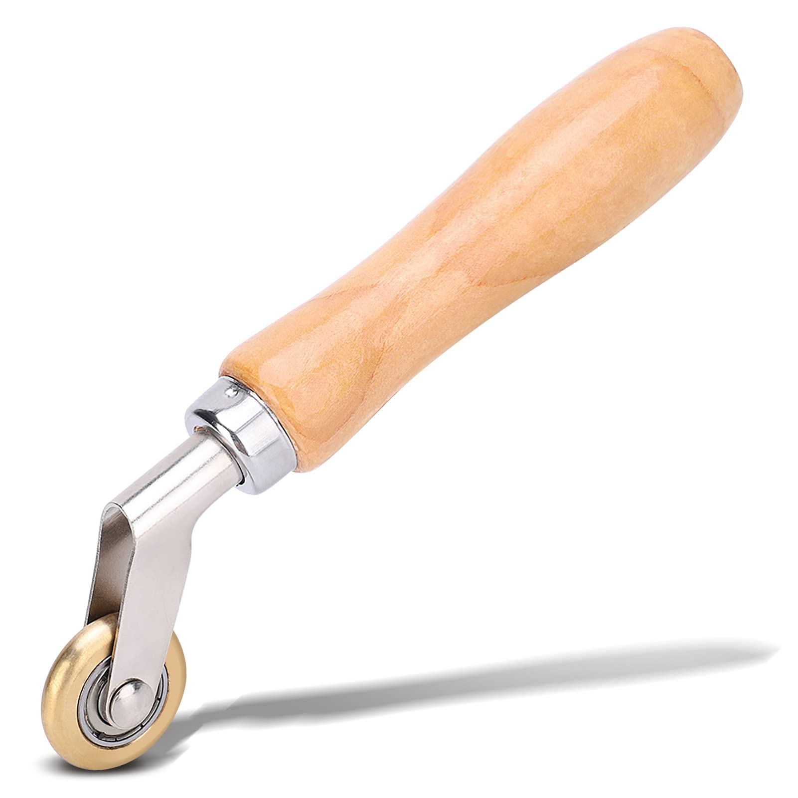 Welding Handheld Roller, Corner Wallpaper Seam Roller Hand Anti-Stress Hand Press Tool Welding Brass Penny Roller for Pressing The Internal Corners Hand Press Tool Heat Guns