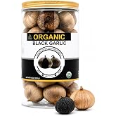 USDA Organic Black Garlic 453g Black Pearl Garlic Jar 1LB 100% Whole Black Garlic