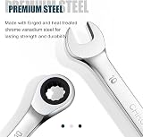 SORAKO 21 mm Ratchet Spanner Fixed Head Combination Wrench 72 Teeth view 5