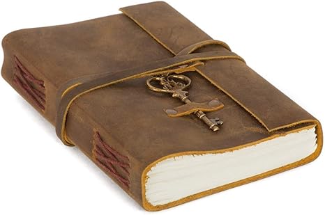 Amazon Com Leather Journal 7x5 Handmade Vintage Large Bound