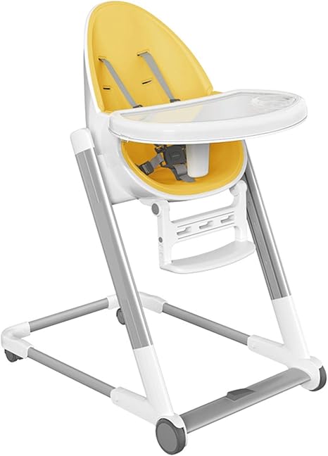 Amazon Co Jp 赤ちゃん 椅子子供椅子ベビーチェアー 食事幼児シートの赤ん坊の卵の形のダイニングチェア 子供の多機能赤ちゃん ダイニングチェア 車輪付きの折り畳み式携帯用ダイニングテーブル 子供の椅子 子供の椅子0 6 イエロー ホーム キッチン