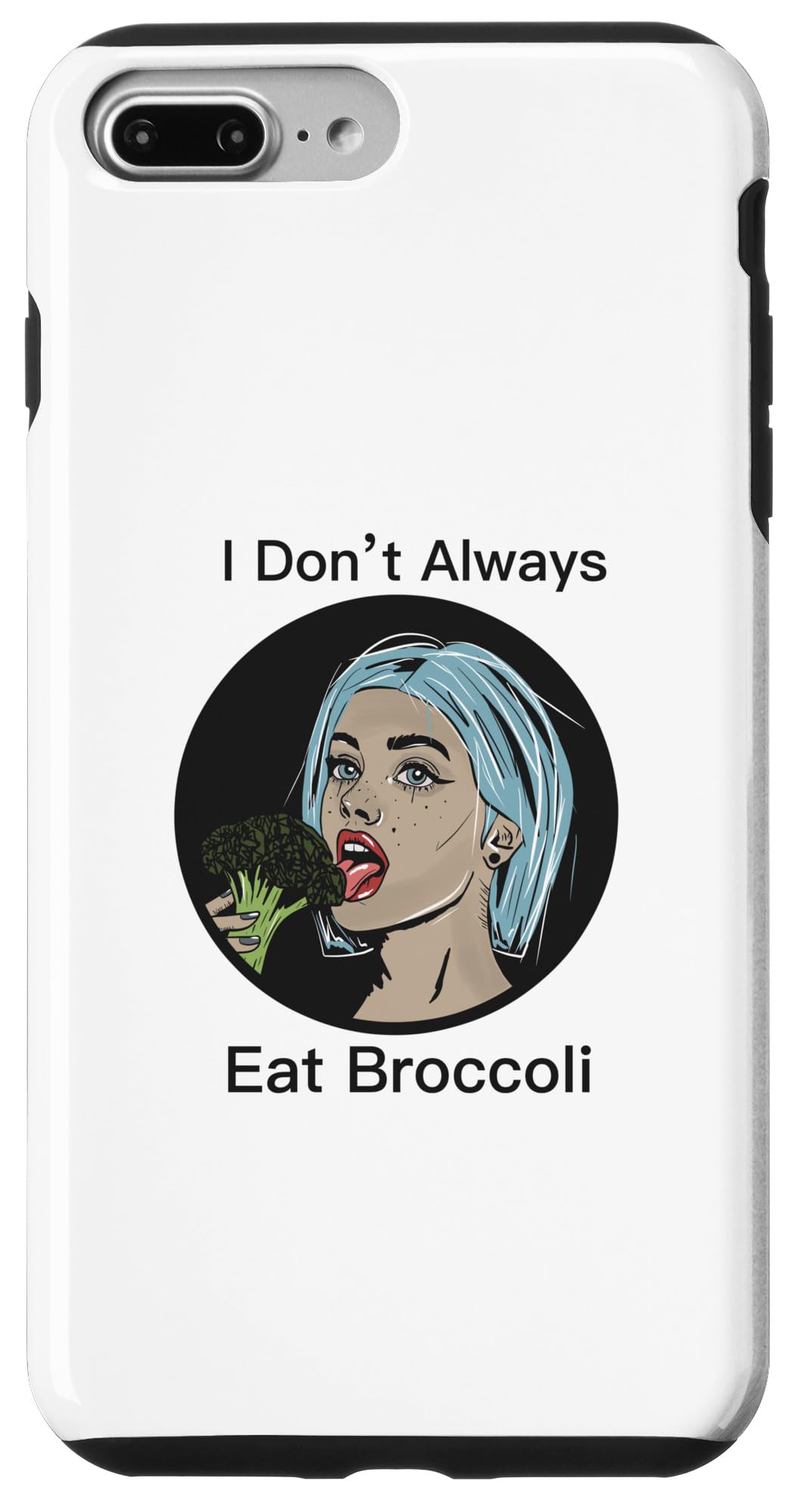 iPhone 7 Plus/8 Plus Sarcastic Broccoli Lover Designs Women Vegetarian Retro Case
