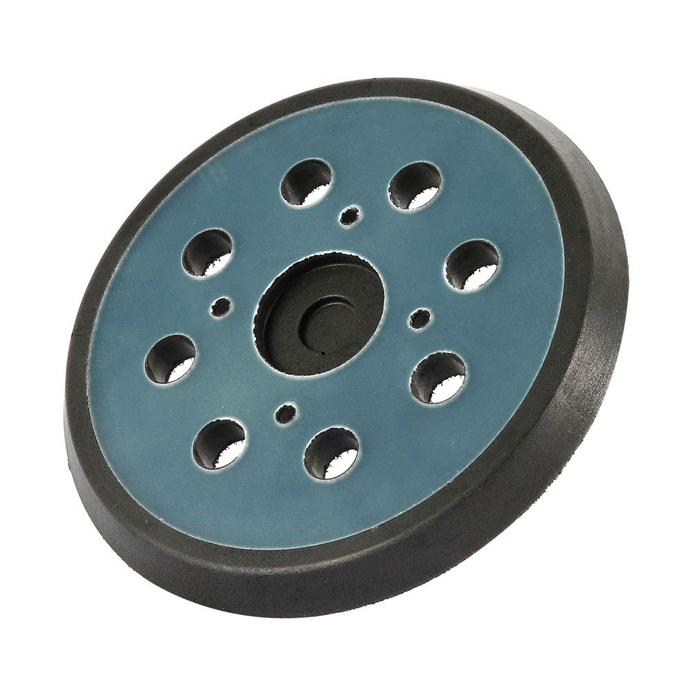 Round Hook and Loop Backing, 5 Inch 8 Hole Sander Pad Replacement, 125mm Sanding Pad for High Speed Polishing, Buffing Random Orbital Sander (1PC)