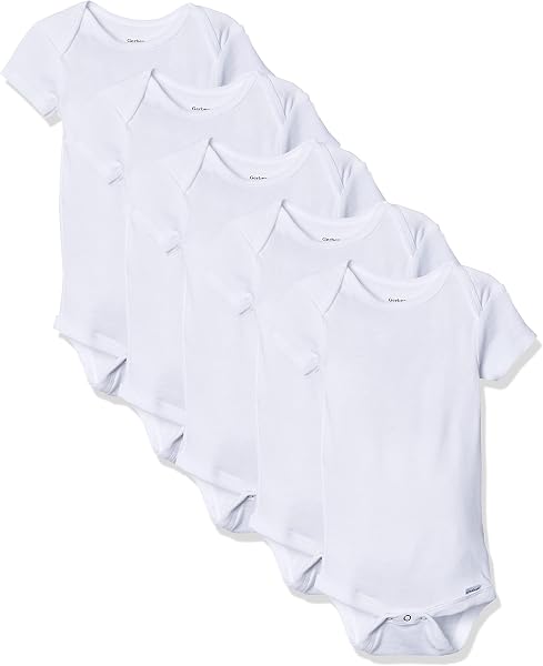 Gerber Baby Boys & Girls 5-Pack Solid Onesies Bodysuits