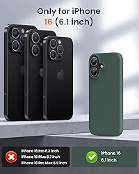 OuXul Designed for iPhone 16 Case,Shockproof Liquid