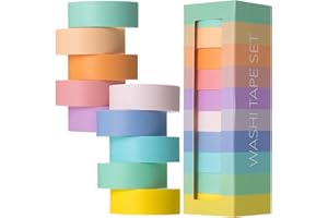 Mr. Pen Washi Tape Set, 10 Pack - Decorative Washi Tapes for Journaling & Crafts