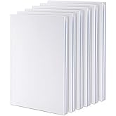 Paper Junkie Blank Books for Kids to Write Stories - 6 x 8 In, White, Pack of 6 - Unlined Hardcover Sketchbooks - Drawing Notebook for Kids