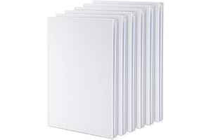 Paper Junkie Blank Books for Kids to Write Stories - 6 x 8 in, White, Pack of 6 - Unlined Hardcover Sketchbooks - Drawing Notebook for Kids