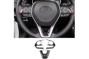 Carbon Fiber Color Car Steering Wheel Buttons Sequins Cover Trim Auto Interior Steering Wheel Accessories for Toyota Corolla 