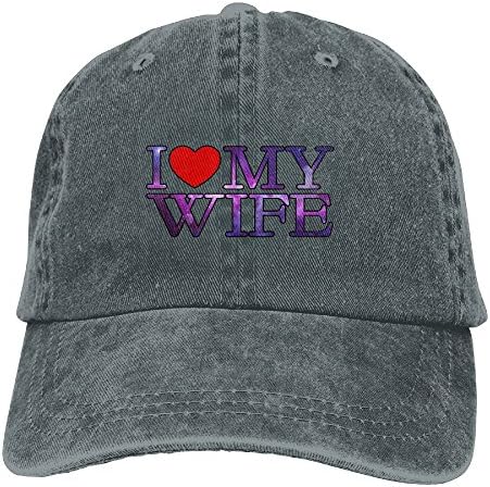 QU YDJ ICE I Love My Wife Unisex Fashion Washed Cap Sports Stetson Hat