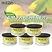 Ikeda Odor Eliminator Scents Organic Block Natural Air Freshener Eliminates Odor in Cars Bathrooms Boats Rvs Room Kitchen and Pet Areas (Lemon, 4)