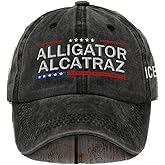 Unisex Retro Alligator Alcatraz Funny Florida Everglades Dark Humor Hat