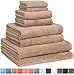 Luxury Extra Large 8-Piece Turkish Towel Set with 4 Bath Towels (30x60 and 24X48) - Beige
