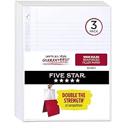 Five Star Loose Leaf Paper, 3 Pack, Notebook