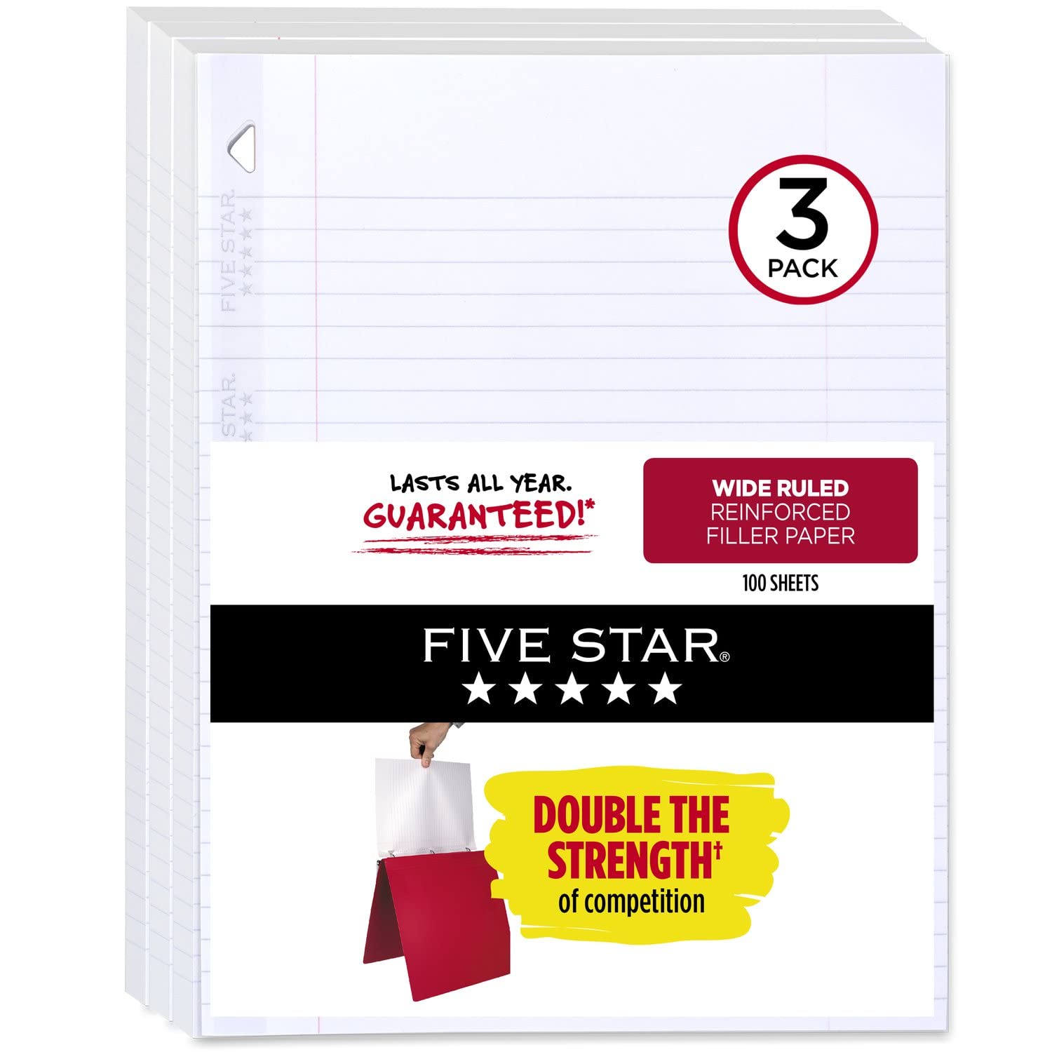 Five Star Loose Leaf Paper, 3 Pack, Notebook
