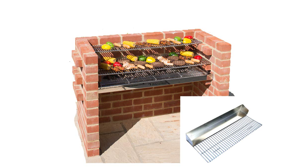 112cm stainless steel barbecue Warming Rack for bbq Black Knight brick