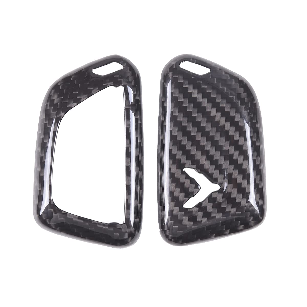 Photo 1 of Real Carbon Fiber Key Fob Case Cover Compatible with Chevrolet Corvette C8 2020-2025, Key Fob Cover, Car Smart Remote Case Trim Accessories (Black)
