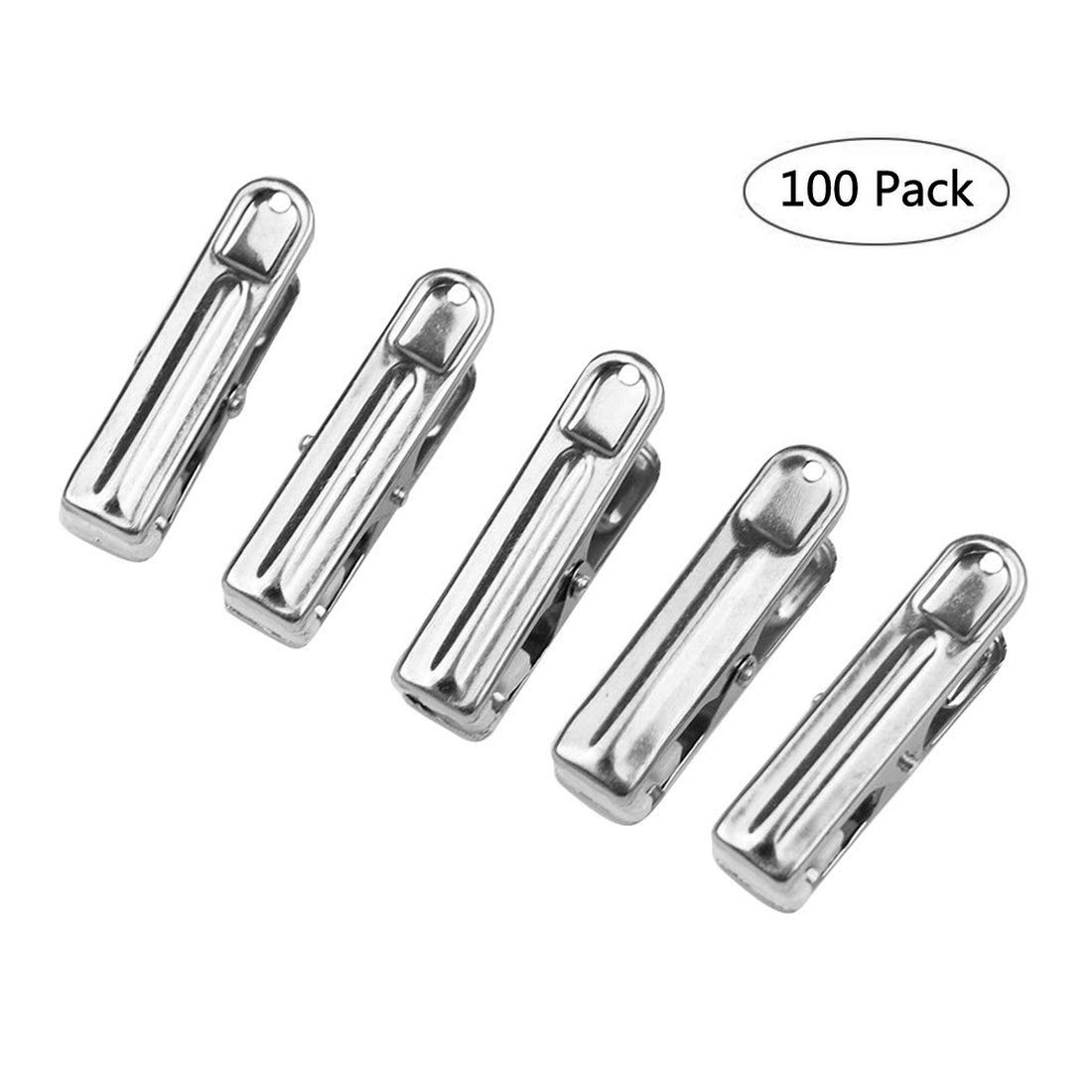 Paquete de 100 Pinzas de Acero Inoxidable para Ropa Pinzas de Metal