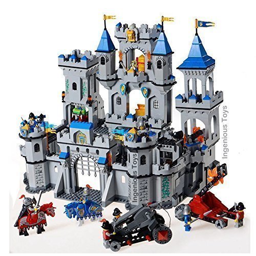 title=GRANDE Castello Leone Cavalieri 11 Fighters 1393pcs Scatola Set compatibile con