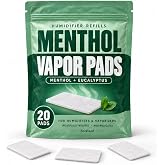 Berkland Menthol Vapor Pads, 20-Pack for Humidifiers &amp; Vaporizers | Soothing menthol-eucalyptus scent pads - fits most vaporizers, humidifiers &amp; plug-in diffusers
