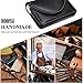 FYY Handmade Premium PU Leather Business Name Card Case Universal Card Holder with Magnetic Closure (Hold 30 pics of Cards) Black