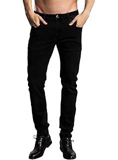 men's high rise stretch jeans