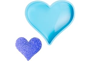 Qeuly Freshie Molds Heart Car Freshie Molds Large Silicone Epoxy Resin Molds for Freshie Aroma Beads Wax Melts Soap Molds Candle Molds Clay Molds(Heart)