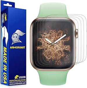 ArmorSuit Apple Watch Series 4 Anti-Glare Screen Protector (40mm)(2 Pack) Full Coverage MilitaryShield Screen Protector for Apple Watch Series 4 (40mm) - Matte Anti-Bubble