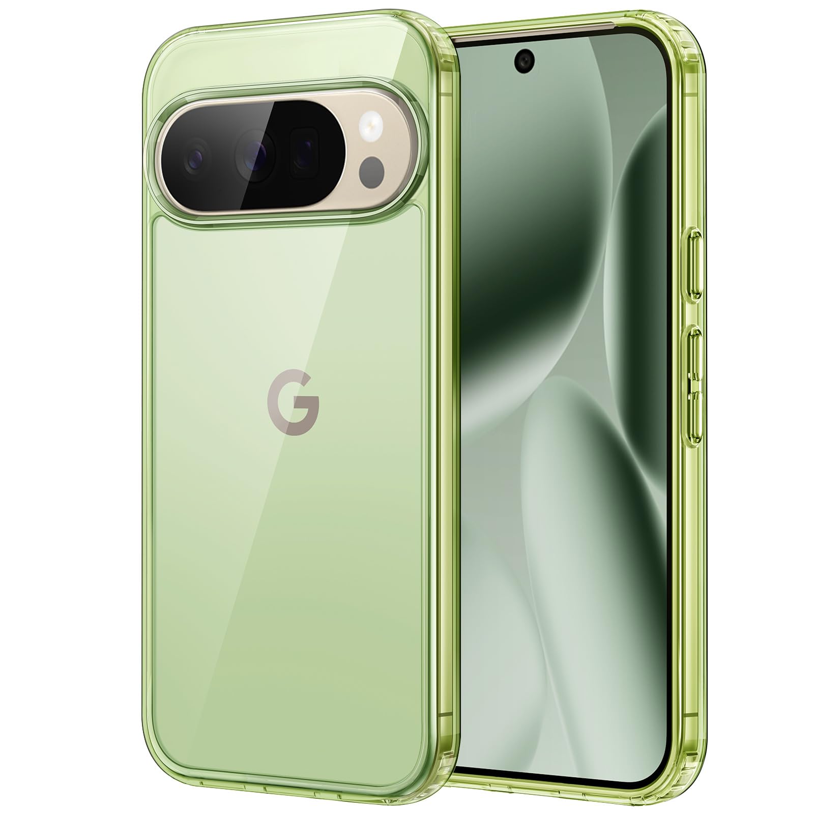 JETech Case for Google Pixel 10/10 Pro 2025, Non-Yellowing Shockproof Bumper Protective Phone Cover, Anti-Scratch Hard PC Back (Jade)