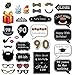 90th Birthday Photo Booth Props - 31-pc Selfie Props with 8 x 10-Inch Sign, 45 Adhesive Pads, 35 Sticks - 90th Birthday Props - Funny Birthday Photo Booth Props