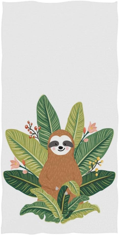 sloth baby towel