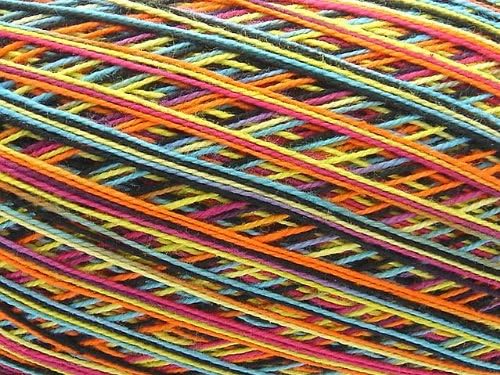 Free Ship Variegated Multicolor Size 10 Crochet Cotton Thread Yarn Knitting. 100% Mercerized