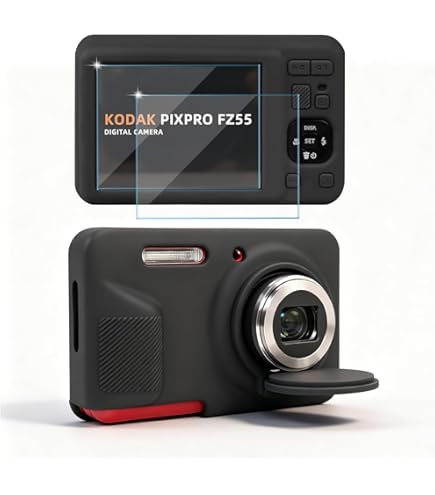 【mimimi】KODAK PIXPRO FZ55-BK 16MP Kodak PIXPRO FZ55 16.4 Megapixel Compact Camera Black 12.3 CMOS