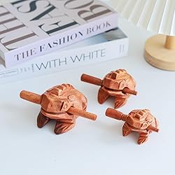 Percussion Instruments Wooden Frog 3 Pcs Set of 4