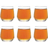 Vikko 3.25 Ounce Shot Glasses, Set of 6 Small Liquor and Spirit Glasses, Durable Tequila Bar Glasses For Alcohol and Espresso Shots, 6 Piece Shooter Glass Set (LAL)