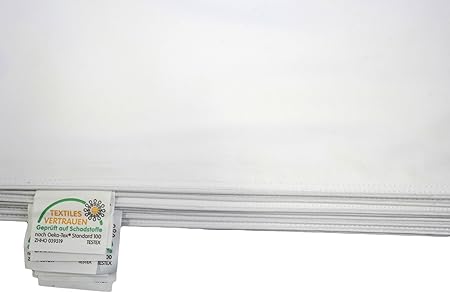 TM Maxx Inlett - Inletts 100% Baumwolle Qualität Kissenhülle Weiß Verschiedene Größe (80x80cm)